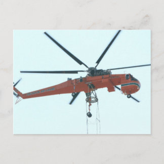 Carte Postale Grue d'hélicoptère