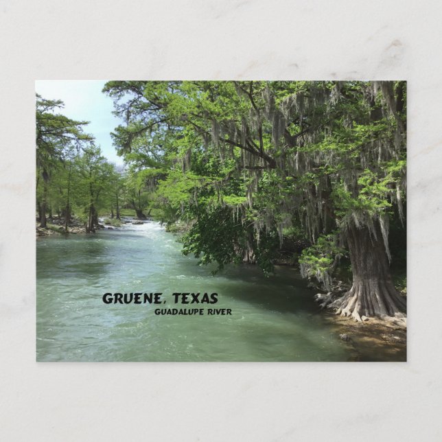 Carte Postale Gruene, Texas et Guadalupe (Devant)