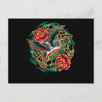 Grues volantes japonaises avec design Rose
