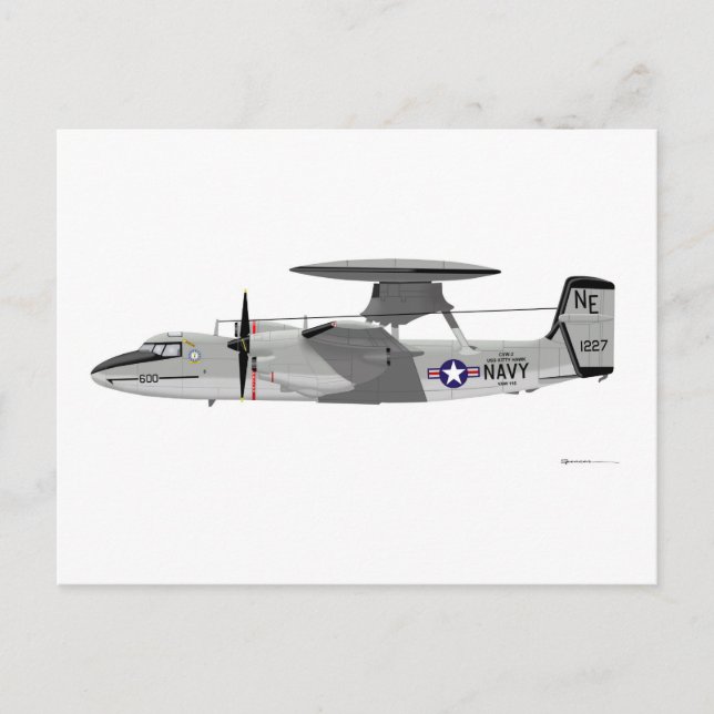 Carte Postale Grumman E-2C Hawkeye (Devant)