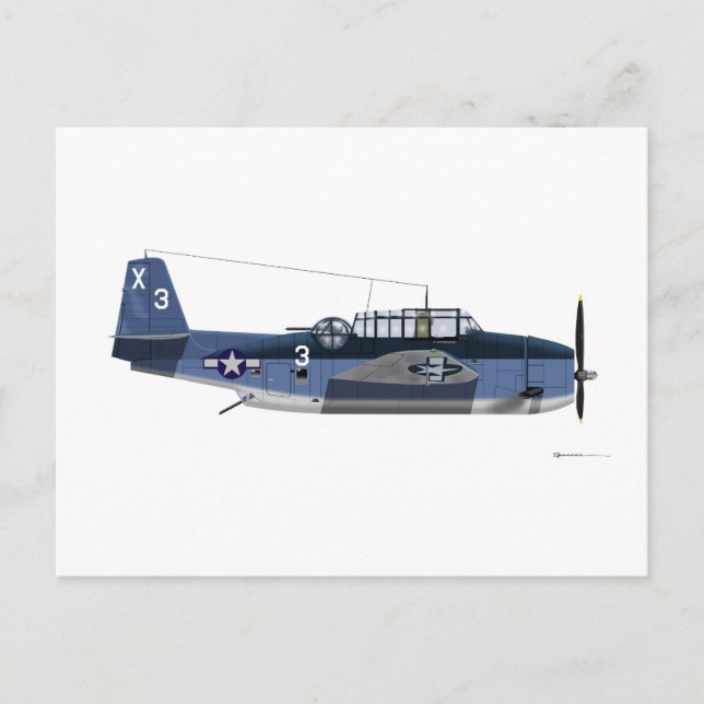 Carte Postale Grumman TBM Avenger (Devant)