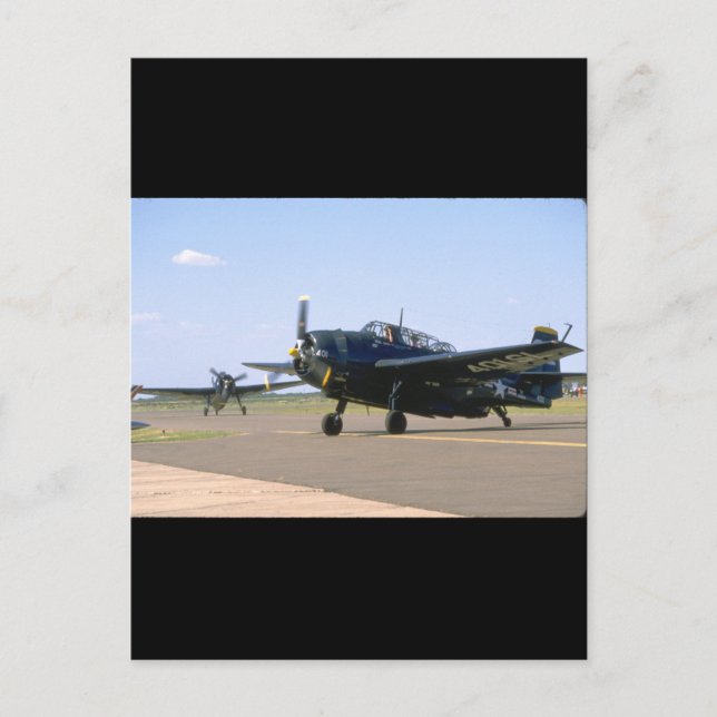 Carte Postale Grumman TBM Avenger. (plans_2ÈME GUERRE MONDIALE (Devant)