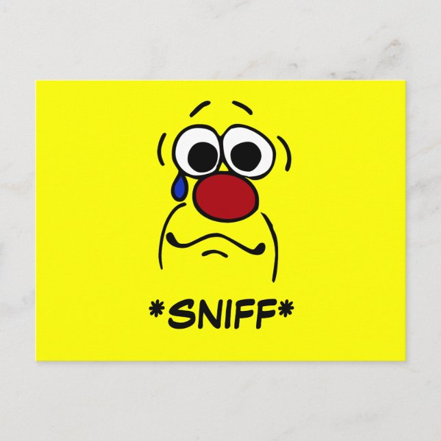 Carte Postale Grumpey de visage de sympathie (Devant)