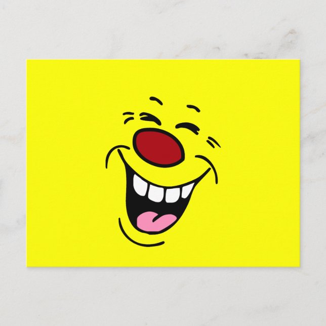 Carte Postale Grumpey du visage riant (Devant)