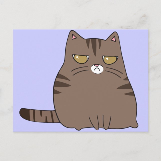 Carte Postale Grumpy Kitty (Devant)