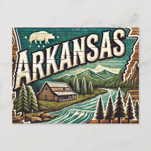 Carte Postale Grunge Arkansas