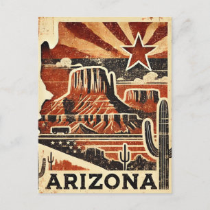 Carte Postale Grunge dévasté Arizona