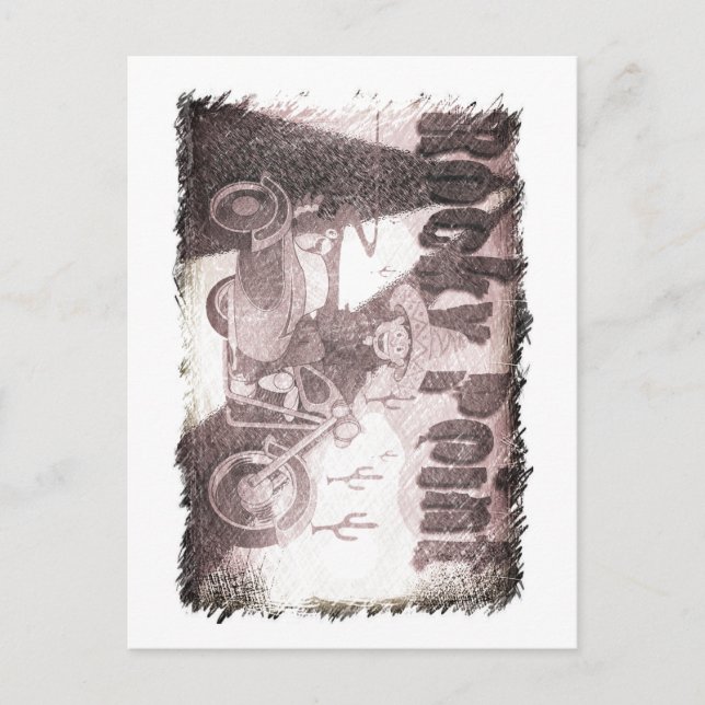 Carte Postale grunge mexico point rocheux (Devant)