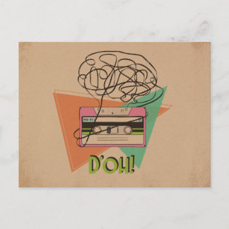 Carte postale Grungy D'oh