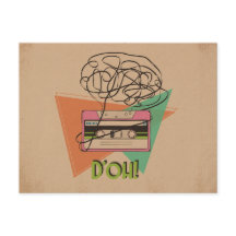 Carte postale Grungy D'oh