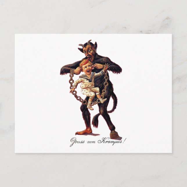 Carte Postale Gruss vom (Salutations De) Krampus (Devant)