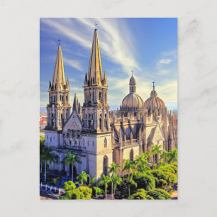 Carte Postale Guadalajara, Jalisco, Cathédrale de Mexico