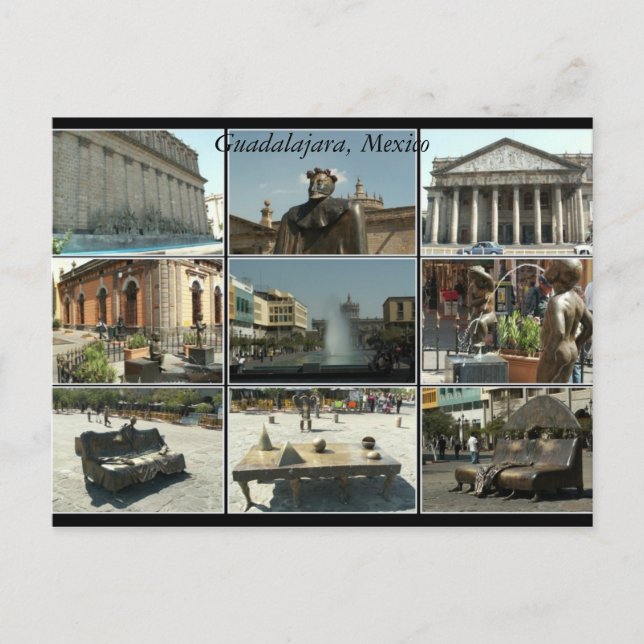 Carte Postale Guadalajara, Mexique (Devant)