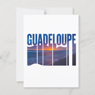 Carte Postale Guadeloupe: Coucher de Soleil Tropical des Caraïbe