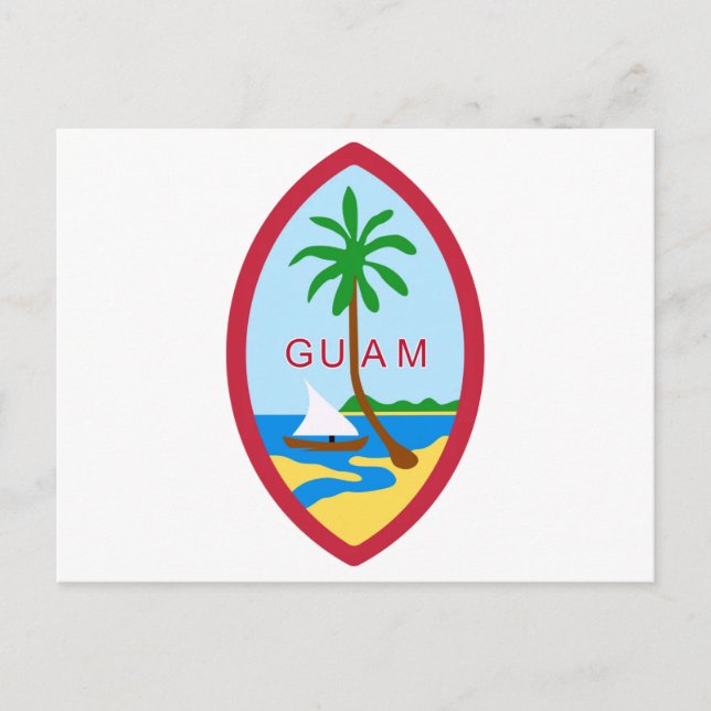 Carte Postale GUAM - emblème/drapeau/armoiries/symbole (Devant)