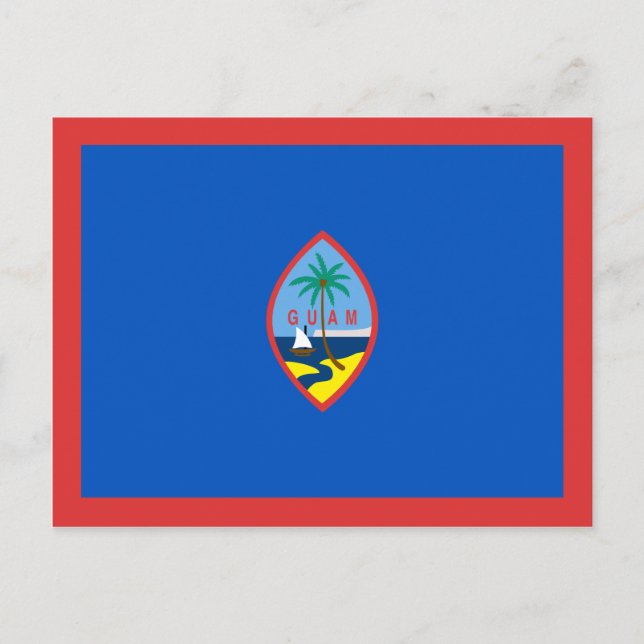 Carte postale Guam Flag (Devant)