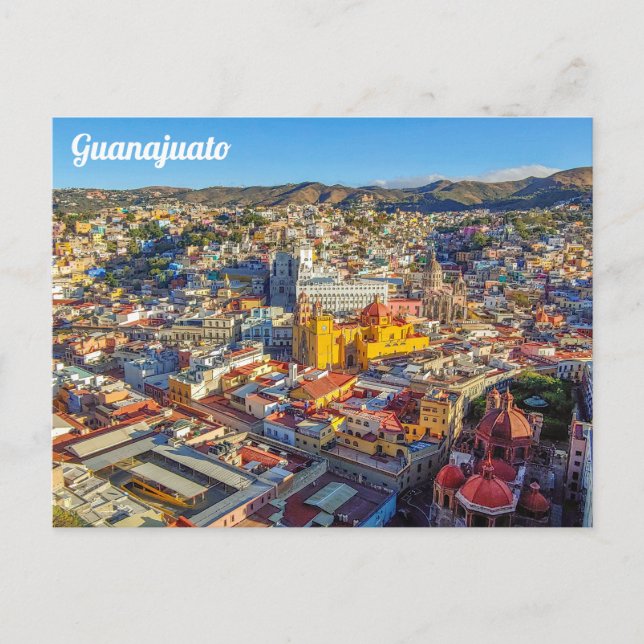 Carte Postale Guanajuato, Mexique, Vue de la ville (Devant)