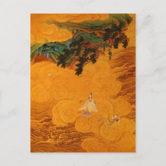 Carte Postale Guanyin dans la grotte de Tidal Sound au mont Pota