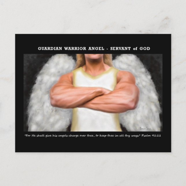 Carte postale Guardian Warrior Angel (Devant)