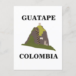 Carte Postale Guatape Colombie Voyage Personnalisé