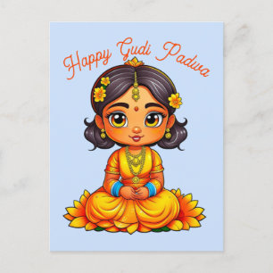 Carte Postale Gudi Padwa Chibi