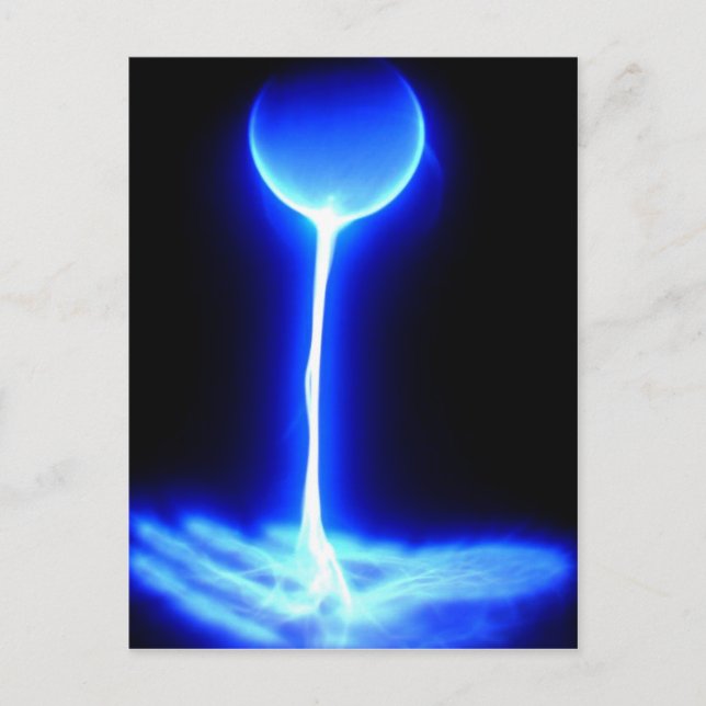 Carte Postale Guérison main avec la source d'énergie bleu blanc (Devant)
