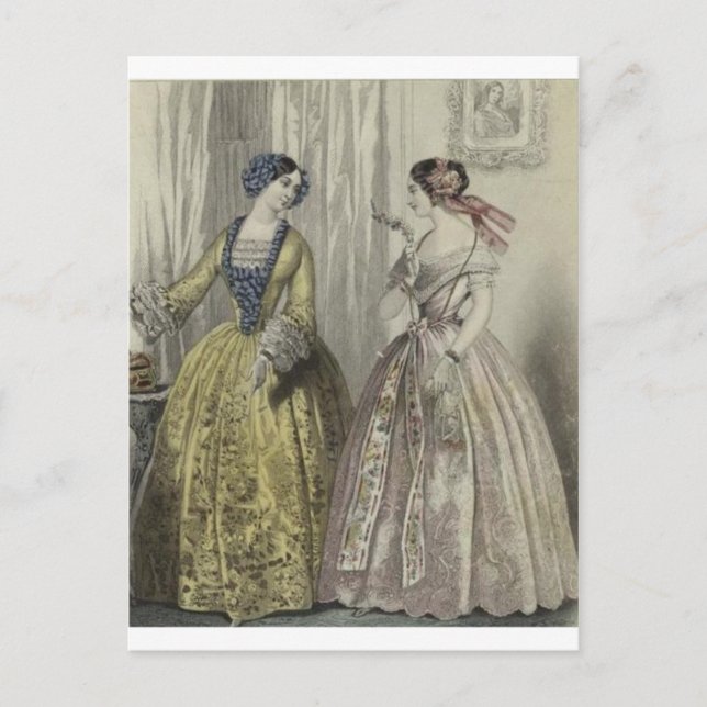 Carte Postale Guerre civile Antebellum Fashion Dames Ball Gown (Devant)