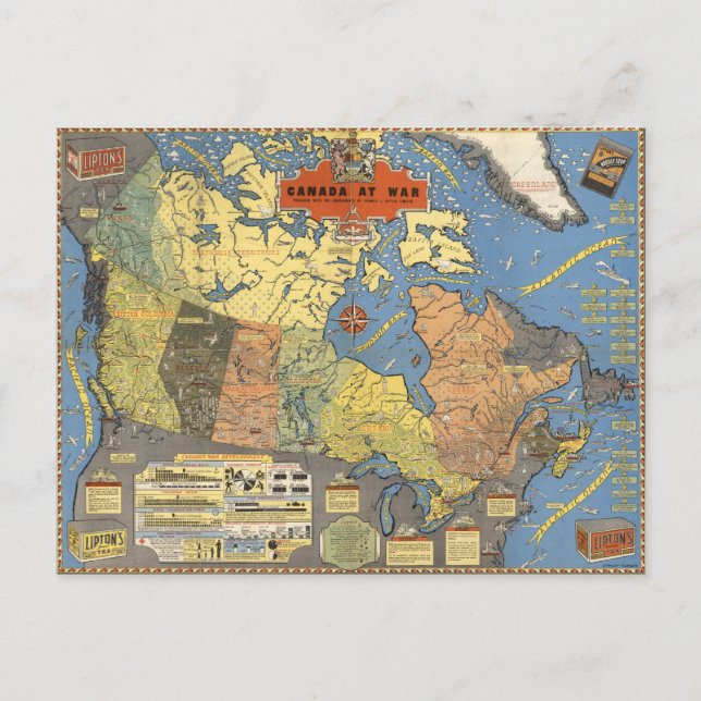 Carte Postale Guerre du Canada (Devant)