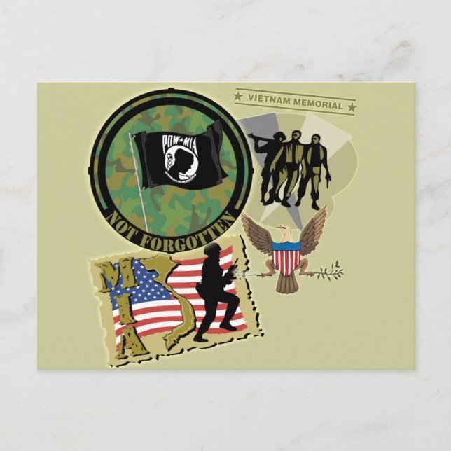 Carte Postale Guerre du Vietnam (Devant)