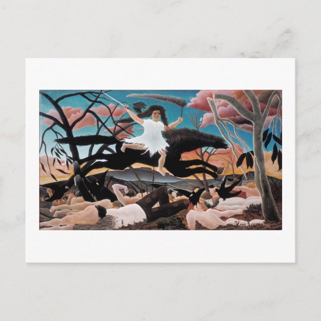 Carte Postale Guerre, Henri Rousseau, 1894 (Devant)