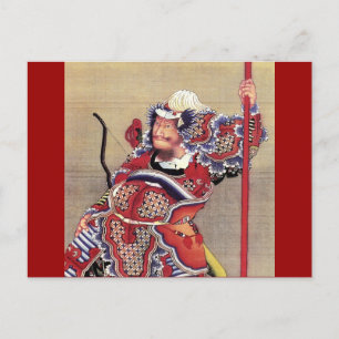 Carte Postale Guerrier, Hokusai Art Japonais