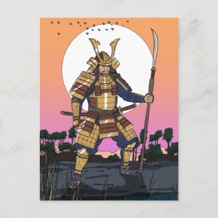 Carte Postale Guerrier samouraï 