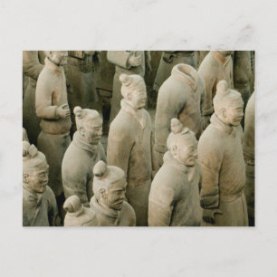 Carte Postale Guerriers en terre cuite
