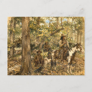 Carte Postale Guerriers Shawnee.