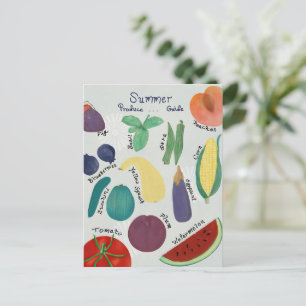 Carte Postale Guide de Produits d'Été