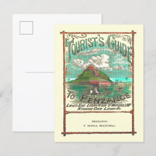 Carte Postale Guide touristique vintage de Penzance