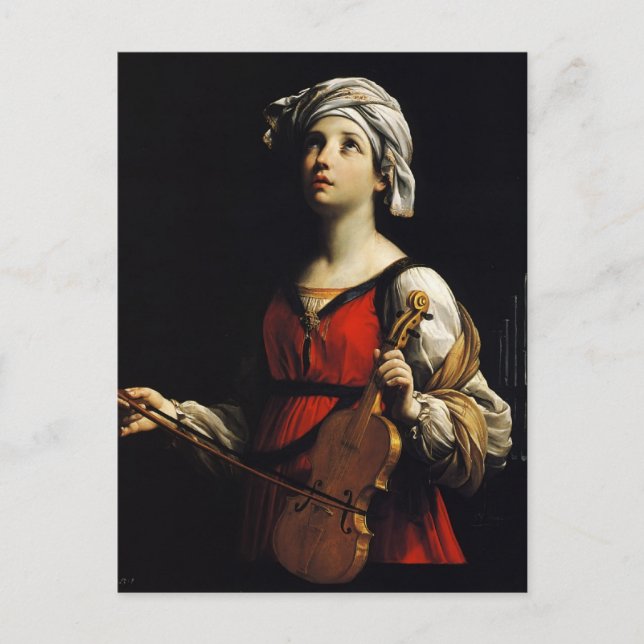 Carte Postale Guido Reni - St Cecilia (Devant)
