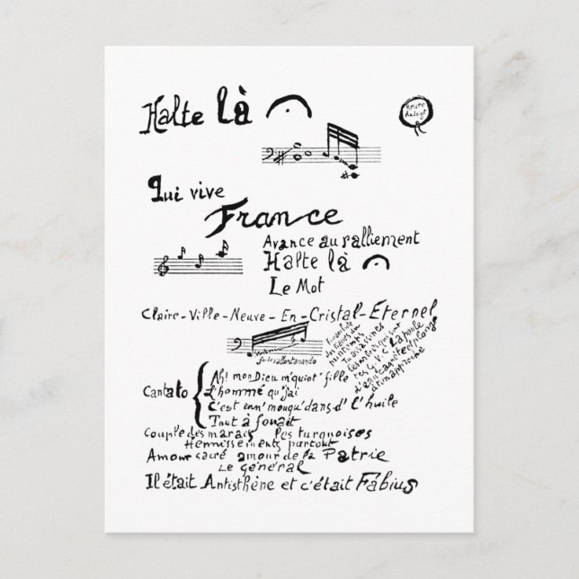 Carte Postale Guillaume Apollinaire, Venu de Dieuze (Devant)