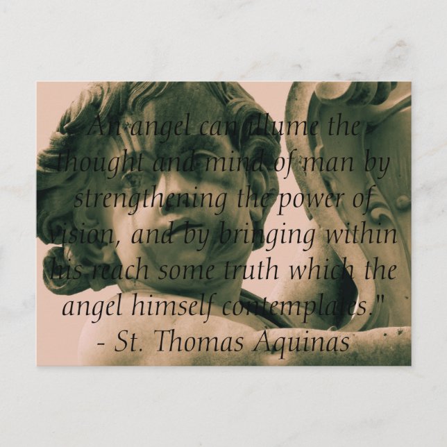 Carte Postale Guillemets Angéliques - Citation Angel (Devant)