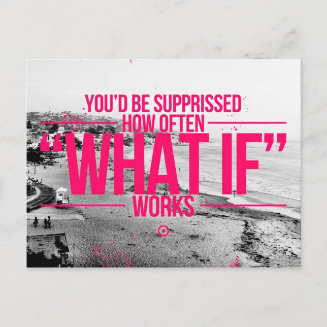 Carte Postale Guillemets inspirants et motivants (Devant)