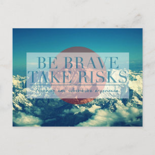 Carte Postale Guillemets inspirants et motivants