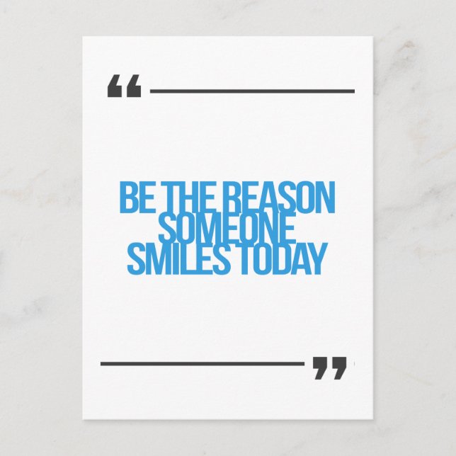 Carte Postale Guillemets inspirants et motivants (Devant)