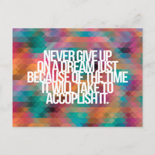 Carte Postale Guillemets inspirants et motivants