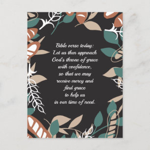 Carte Postale Guillemets modifiables avec motif de pain