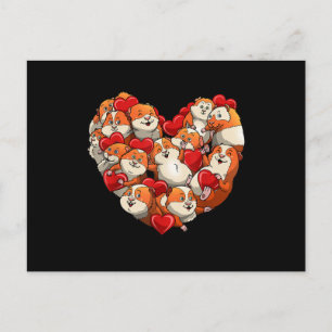 Carte Postale Guinée Coeur de porc amusant Valentines Jour cadea