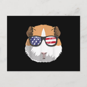 Carte Postale Guinéen Cochon Patriotique Usa 4 juillet Cute Amér