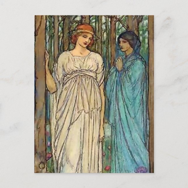 Carte Postale "Guinevere" Fairy Art de Florence Harrison (Devant)