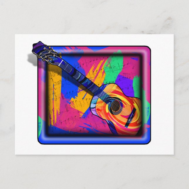 Carte Postale GUITAR super (Devant)