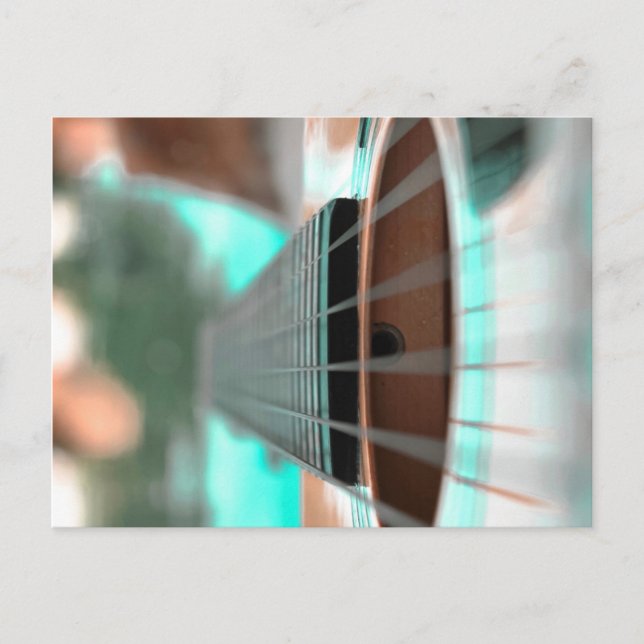 Carte postale guitare (Devant)