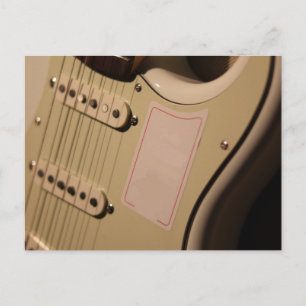Carte Postale Guitare acoustique mignonne